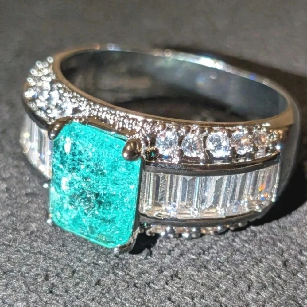 5 Ct Unisex Lab Created Diamond Sterling Silver 925 Ring For Male Or Female Sz 9